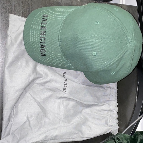 green balenciaga cap
